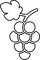 Ripe Grapes Vector Illustration for Vineyard Harvest Fruit Fresh Agriculture Design
