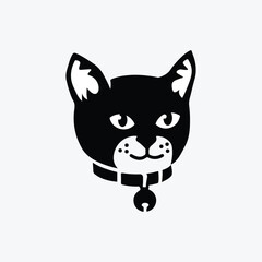 Cute cat head 