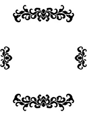 frame with floral ornament