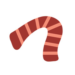 ボーダー柄のマフラー