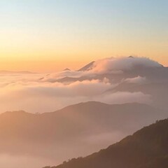 sunrise over mountains