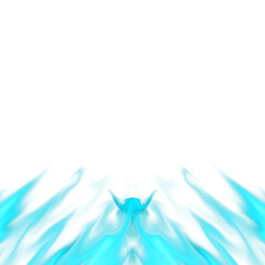 Abstract Cyan Smoke Flow Effect Overlay
