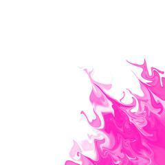Abstract Pink Liquid Flame Border