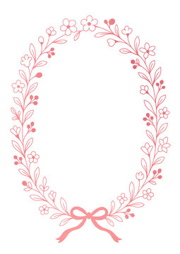 Minimal Winter Floral Frame