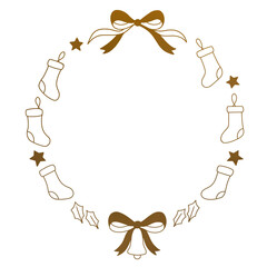 Minimal Winter Floral Frame