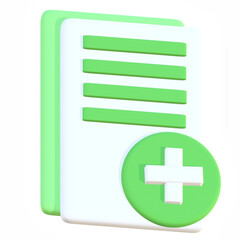 Obraz premium 3D Stylized Checklist Clipboard Icon with Checkmarks