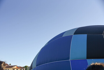 Balloons Being Inflated at Hot Air Balloon Festival
