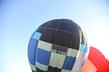 Balloons Being Inflated at Hot Air Balloon Festival