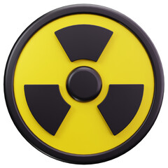 Fototapeta premium Radioactive Hazard Symbol
