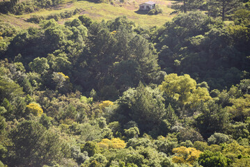 Landscape of Serra Geral Hills in Central Rio Grande do Sul, Brazil