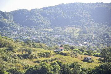 Landscape of Serra Geral Hills in Central Rio Grande do Sul, Brazil