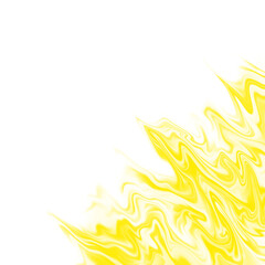 Abstract Yellow Liquid Flame Border