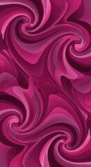 Hypnotic magenta swirls create a mesmerizing visual vortex expressing graceful movement and fluid