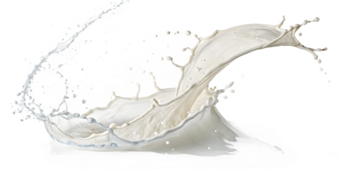 Splash of milk or cream isolated PNG