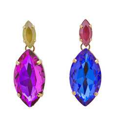 Ear rings-fancy earring-new design-beautiful-modern earring-stylish-round earring-fashionable-model earring-modular-pink-yellow-blue-red-white background