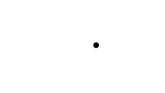 Dropped, bounce ball animation. Motion graphic design. 4k.