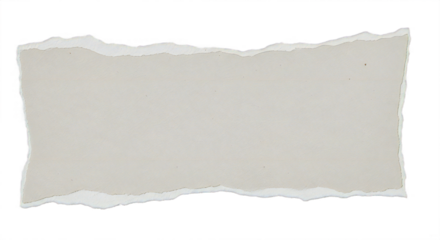 Realistic torn paper edge provides an authentic texture for scrapbook, collage, or vintage design projects with versatile neutral tone