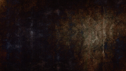 Dark textured grunge background with speckled brown and green tones