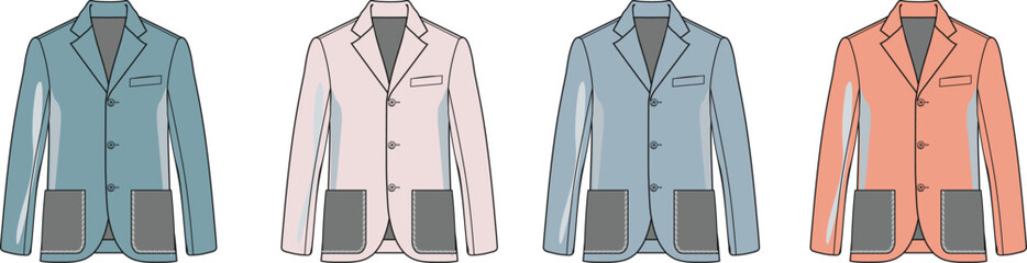 Colorful Blazer Collection A Variety of Stylish Jackets in Diverse Hues for Fashion