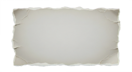 Distressed paper texture with torn edges for vintage layouts and creative designs offering authentic feel and raw aesthetic appeal today