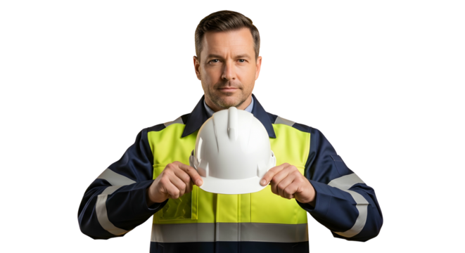 Hardhat Safety Engineer Concept Construction Worker Manual Labor Job