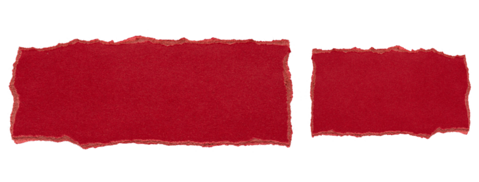 red torn or ripped paper isolated on transparent png background,realistic torn red paper edges,Torn Paper christmas frame effect mockup,red torn cardboard sheet