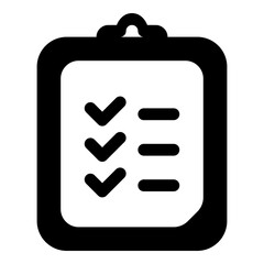 Clipboard with checkmark icon for inspection and approval