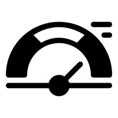 Benchmark speed icon for performance and evaluation