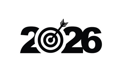 2026 Happy New Year Background Design. Greeting Card, Banner, Poster. Vector Illustration.