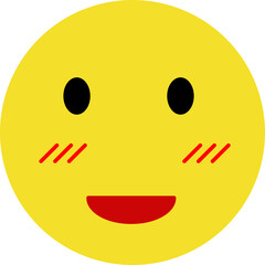 blushing emoji