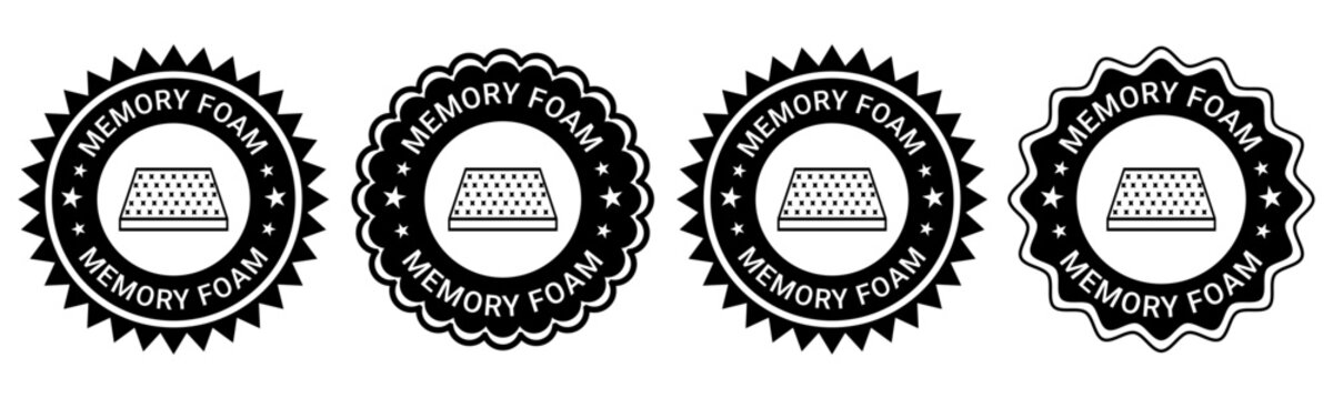 Memory Foam Badge Labels for Mattress Pillow and Cushion Product Branding