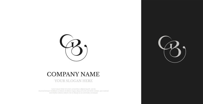 Initial GB Logo Design Elegant