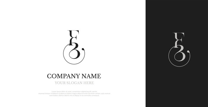 Initial FB Logo Design Elegant