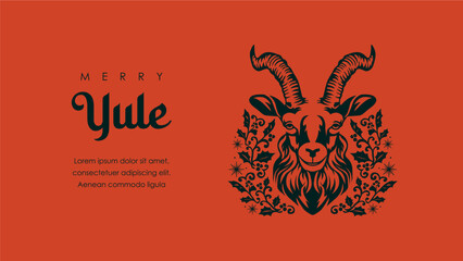 vector happy yule background template