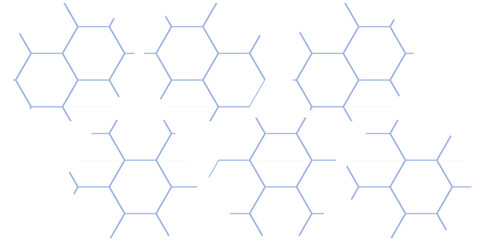 Seamless geometric hexagon pattern vector illustration