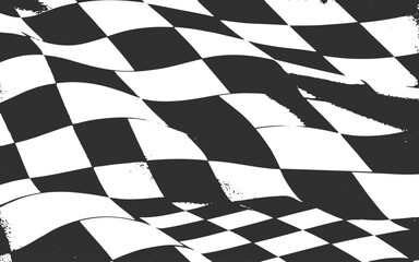 Obraz premium grunge racing flag background