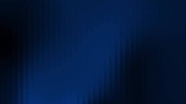 Dark blue wavy fractal glass effect on dark background. 4k animated video.