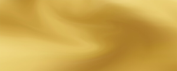 Close-up texture of natural gold silk. Light Golden fabric smooth texture surface background. Smooth elegant gold silk in Sepia toned. Texture, background, pattern, template. 3D vector illustration.