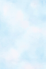 watercolor soft blue pastel kawaii background