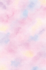 watercolor soft pastel kawaii background