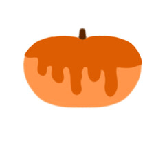 halloween pumpkin isolated on white background