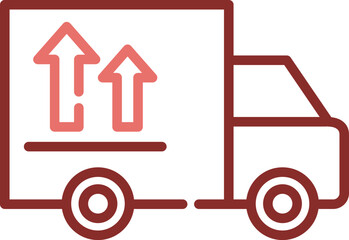 Obraz premium box truck line dual color