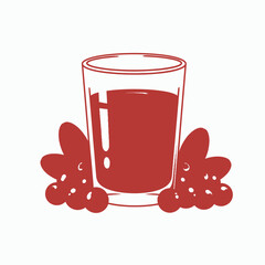 Beetroot Juice Vector | Fresh Vegetable Drink Illustration | Healthy Detox Smoothie Icon