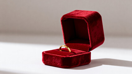 Ring in velvet box