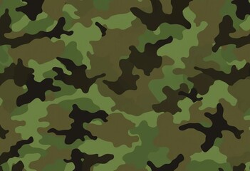 Abstract digital camouflage pattern background in muted greens and browns, camouflage, illustration
