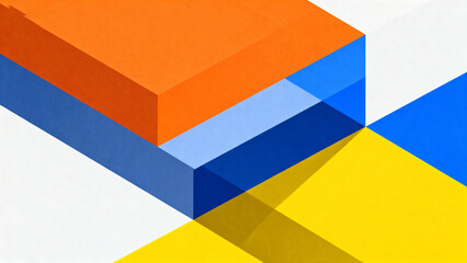 Colorful geometric shapes in 3D
