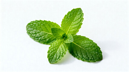 Fresh green mint leaves