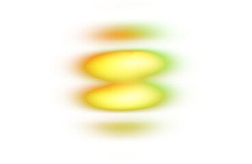 Neon glowing colour gradient shape cutout on transparent background, Abstract glowing neon lines light leaks overlay effect background 