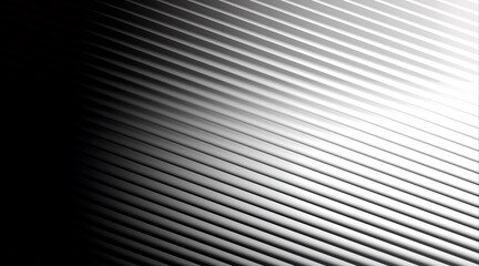 Abstract black and white background with diagonal lines and gradient effect