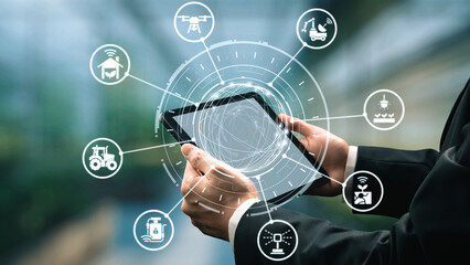 Concept of smart agriculture revolutionizes modern farming. Using innovation and automation, this...